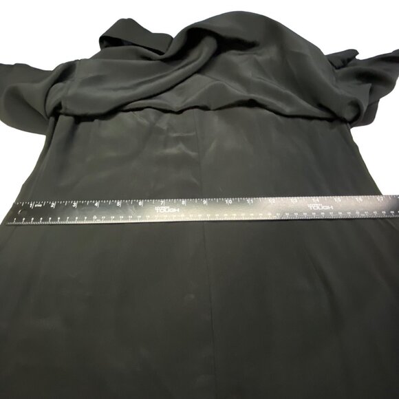 THEORY Women 100% Silk Dinnlean Mosaic Jumpsuit Sleeveless Sz 10 Black 68-10 - Picture 12 of 15